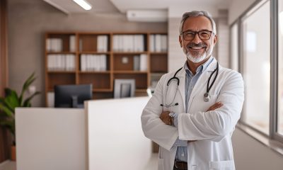 a realistic happy psicologist on his light brown and white office waiting for his next patient --ar 16:9 --v 6.1 Job ID: b6443bbb-f32d-4e8d-9554-334f5d99e989
